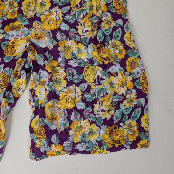 *Free with Purchase* Zara Floral Shorts Bermuda Loose Relaxed Fit High Waist - Picture 3 of 8